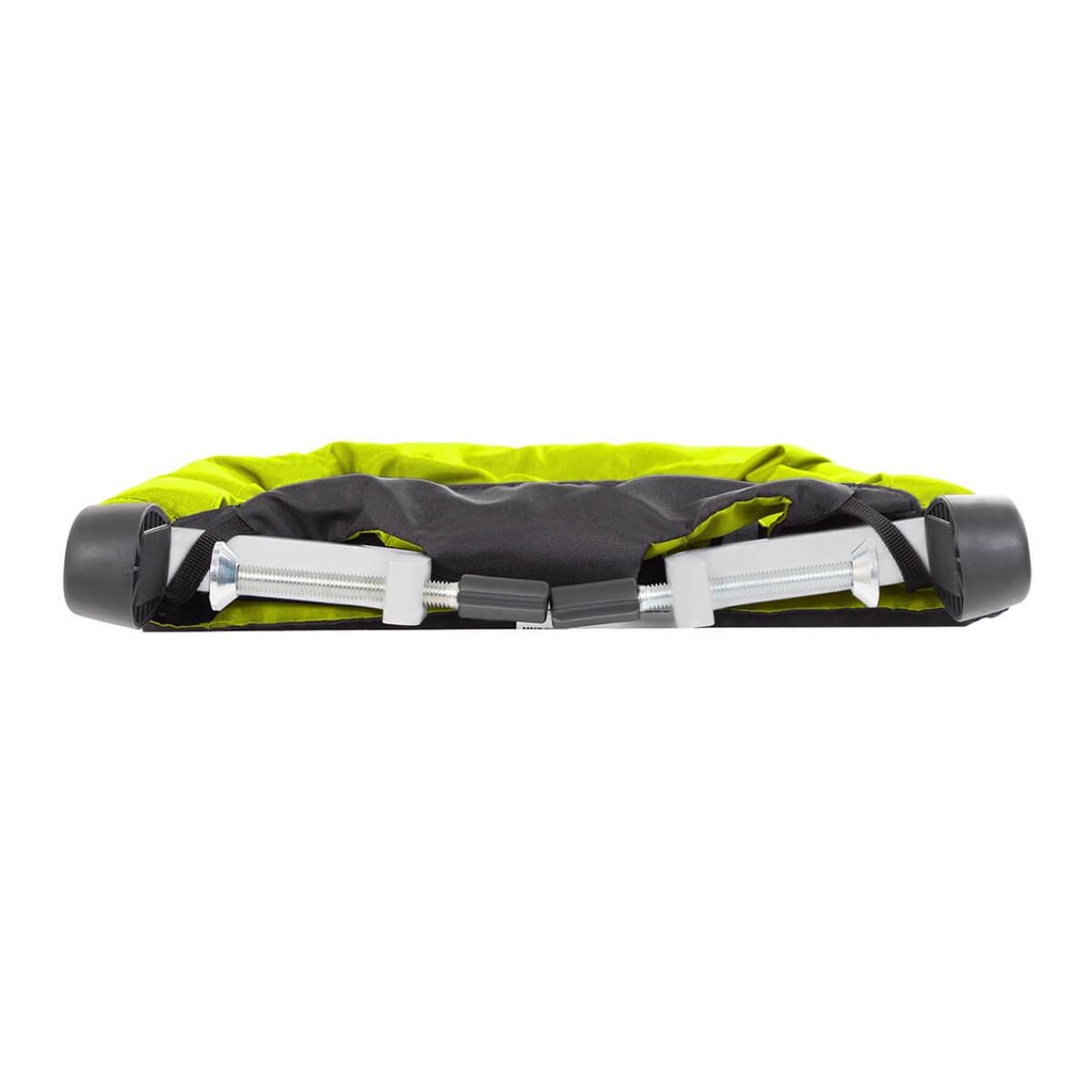 mountain buggy pod portable high chair in lime green colour folds compactly_lime