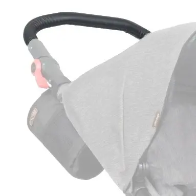 handle bar for urban jungle™ luxury herringbone (black leather)