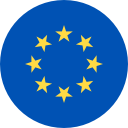 EUR European Union FLAG ICON - round