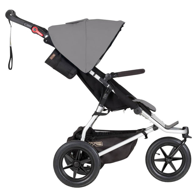 mountain buggy urban jungle all-terrain buggy side view shown in color silver_silver