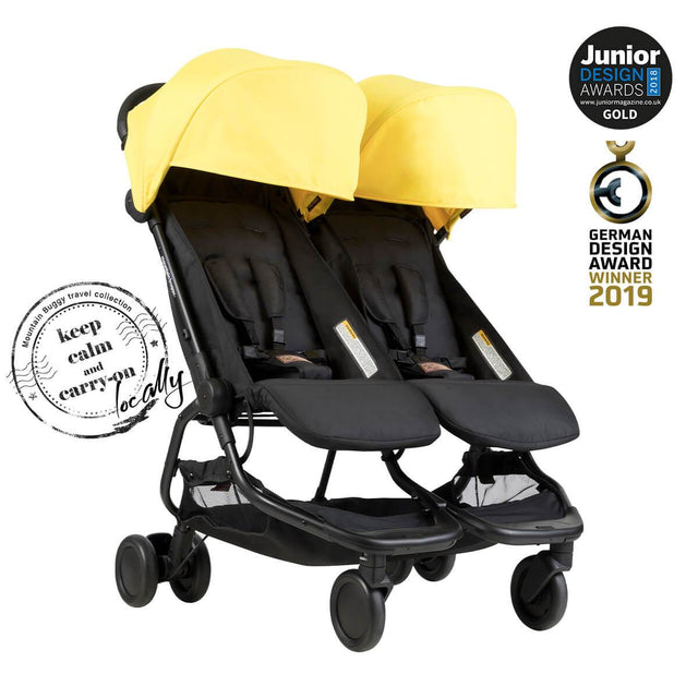 Mountain Buggy nano duo double lightweight buggy is a Junior Design and German Design award winner in colour cyber_cyber