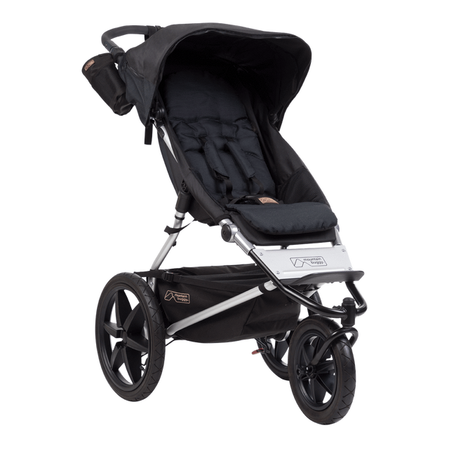 mountain buggy terrain active all terrain jogging buggy 3/4 view shown in colour onyx_onyx