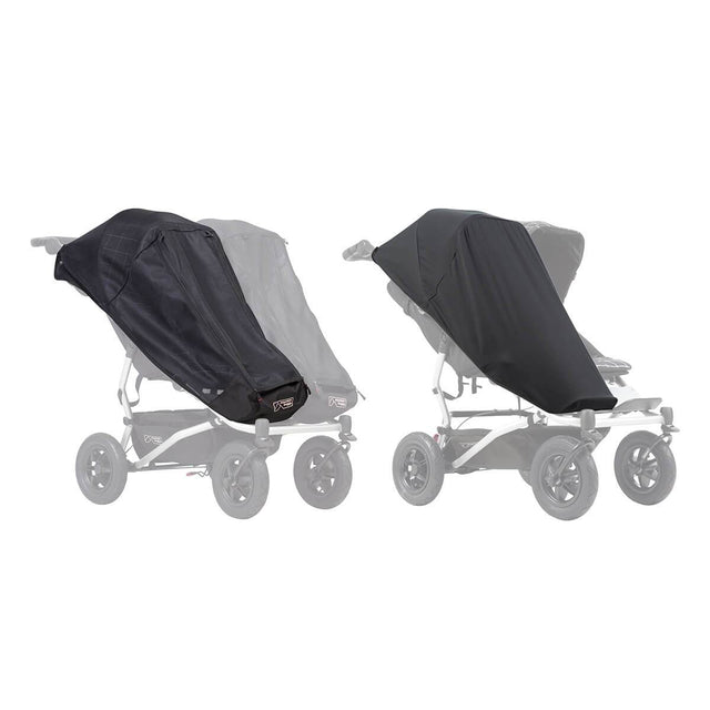 Mountain Buggy duet single custom fit sun mesh cover set with black out cover_default