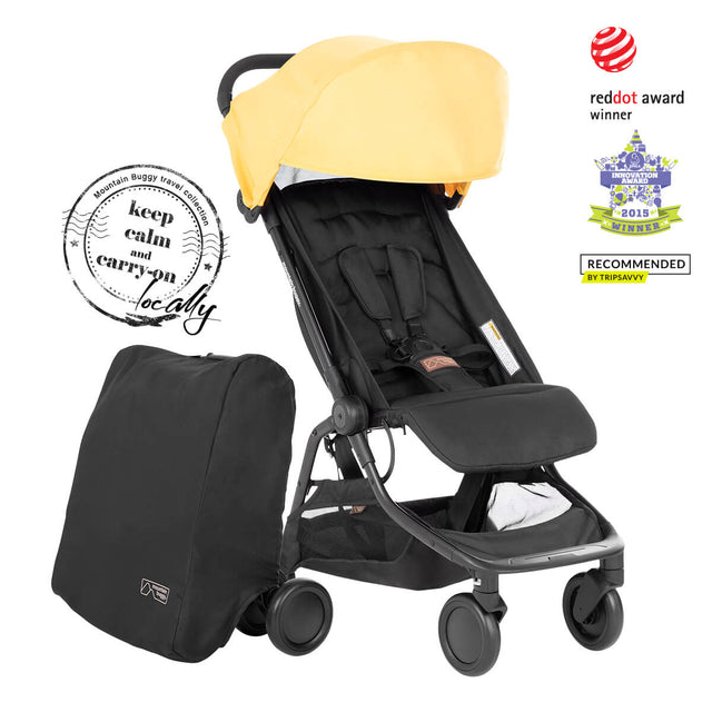 mountain buggy nano keep calm and carry on locally with nano travel buggy in cyber yellow_cyber