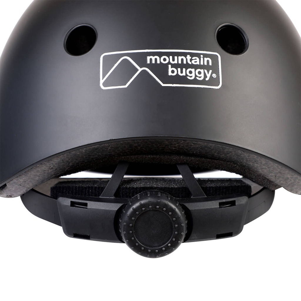 mountain buggy helmet rear view adjustor close up_black