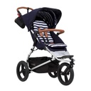 Mountain Buggy urban jungle luxury collection stroller in nautical blue and white stripe colour_nautical