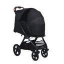 Mountain Buggy nano urban with large wheels with nano urban cocoon in three quarter view_black