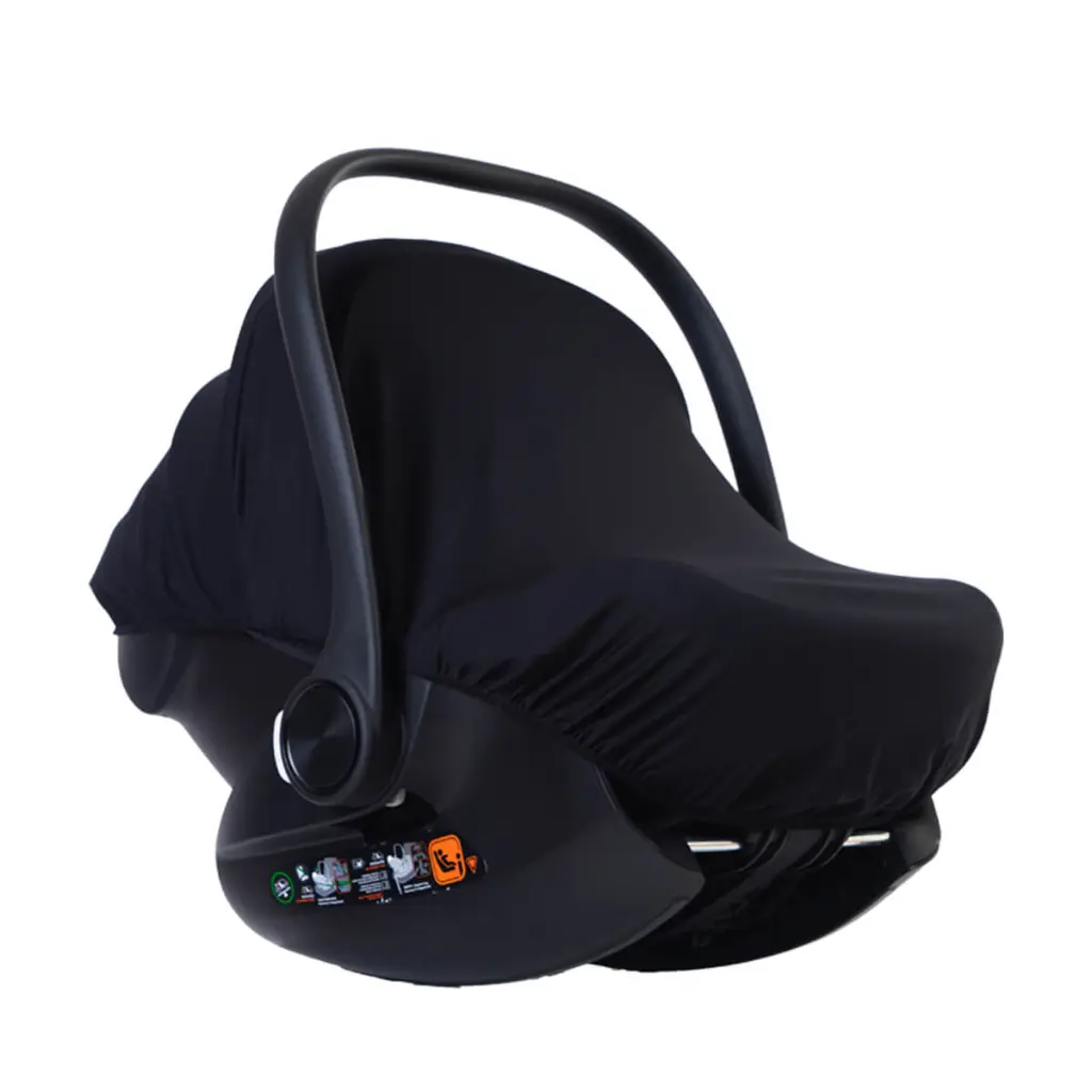 mountain buggy protect infant car seat capsule with blackout cover three quarter view.webp
