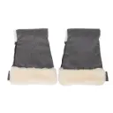 lambswool luxury handmuffs herringbone