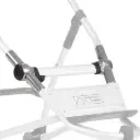 replacement buggy frame hinge set silver (left & right) 